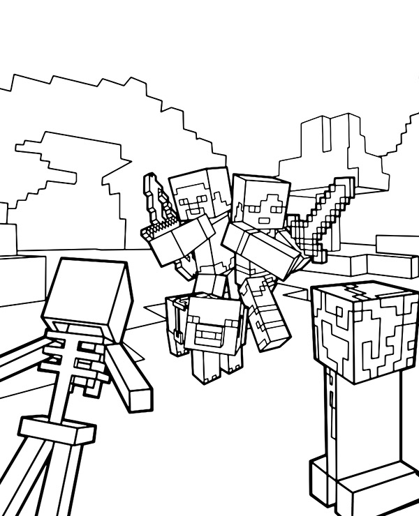 Minecraft Creeper kolorowanki